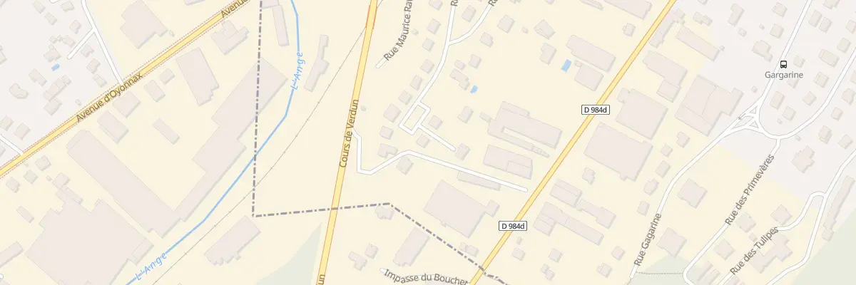 Plan du 25 Rue Hector Berlioz à Oyonnax