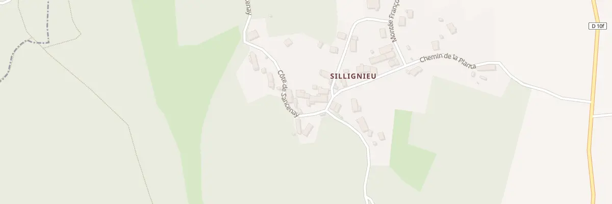 Plan du 58 Cote de Sansenay à Arboys en Bugey