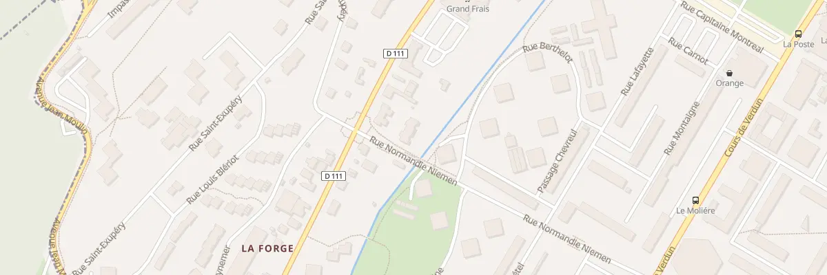Plan du 38 Rue Normandie Niemen à Oyonnax