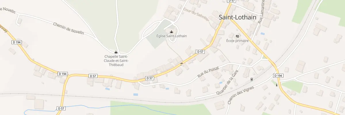 Plan du 40 Rte du Revermont à Saint-Lothain