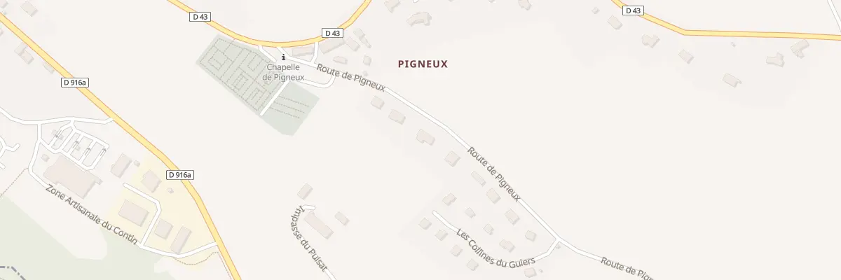 Plan du 250 Rte de Pigneux à Saint-Genix-les-Villages