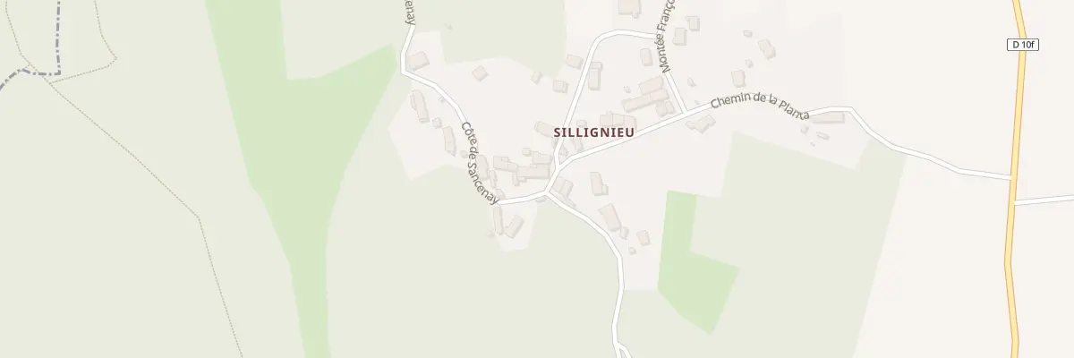 Plan du 6 Cote de Sansenay à Arboys en Bugey