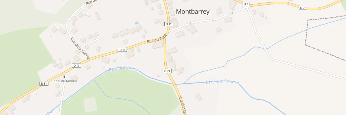 Plan du 3 Rue du Stade à Montbarrey