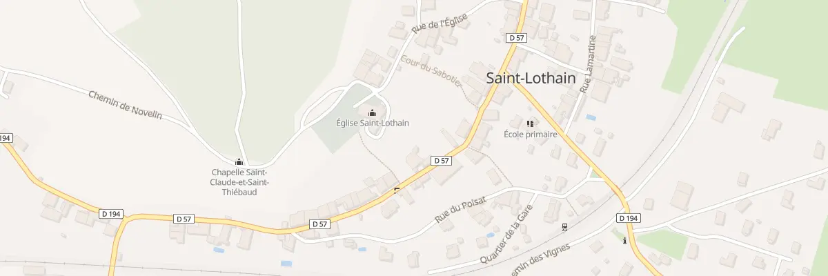 Plan du 36 Rte du Revermont à Saint-Lothain