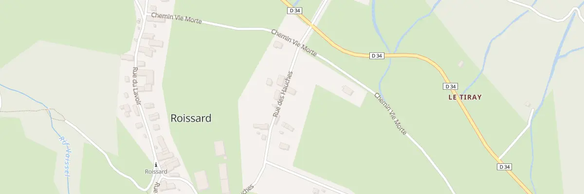 Plan du 125 Rue des Hauches à Roissard
