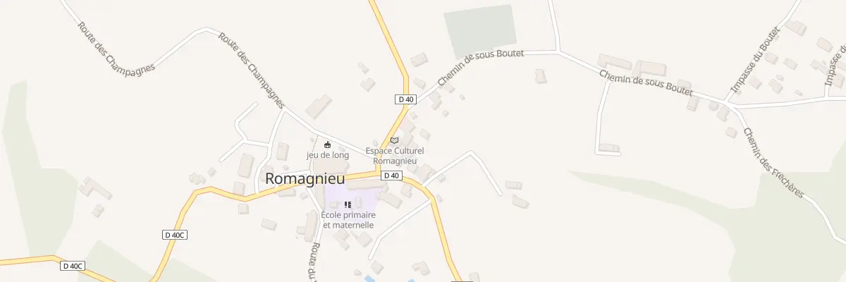 Plan du 116 Che du Sous-Bois à Romagnieu