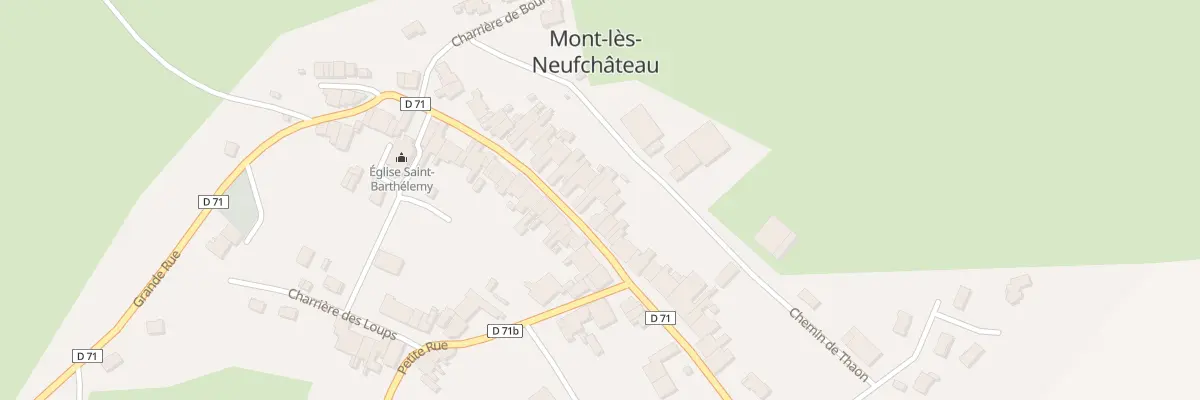 Plan du 490 Gr Grande Rue à Mont-lès-Neufchâteau