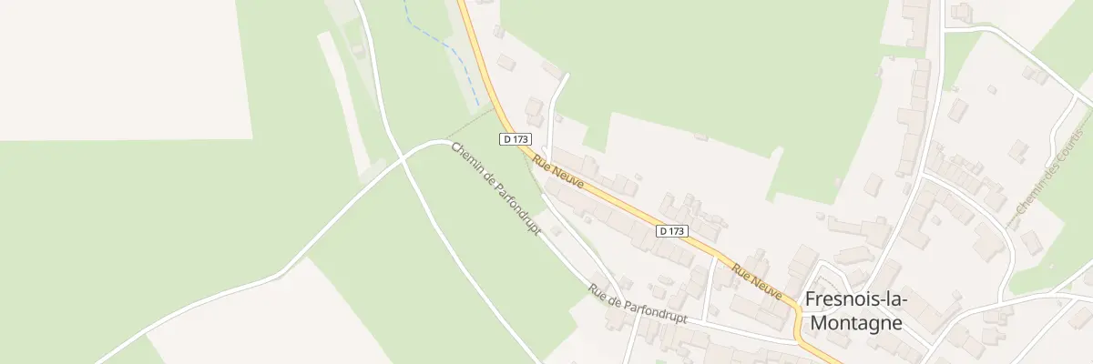 Plan du 2 Rue Neuve à Fresnois-la-Montagne