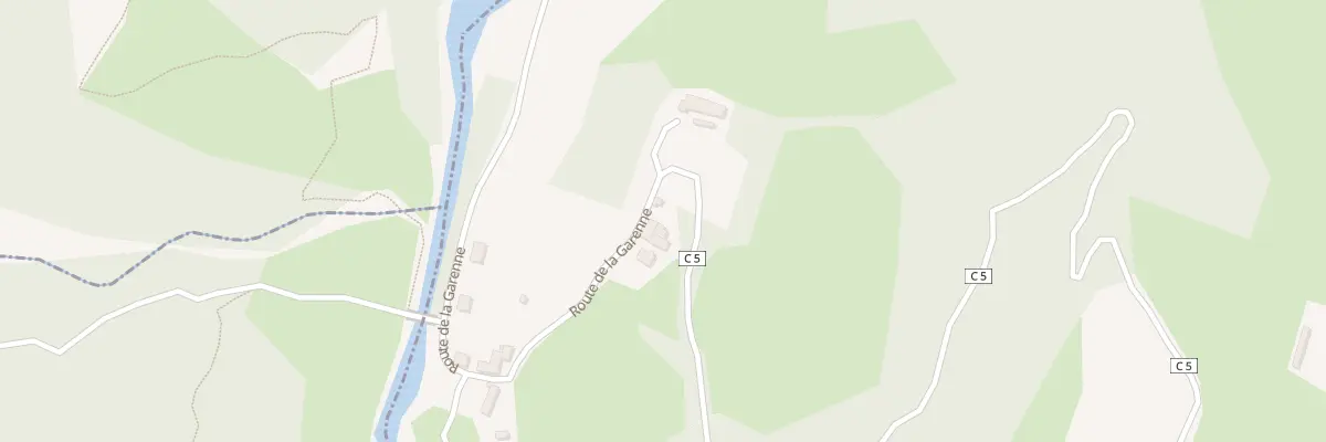 Plan du 966 Rte de la Garenne à Saint-Martin-de-la-Cluze