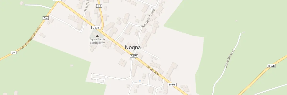 Plan du 2 Rue de la Suisse à Nogna