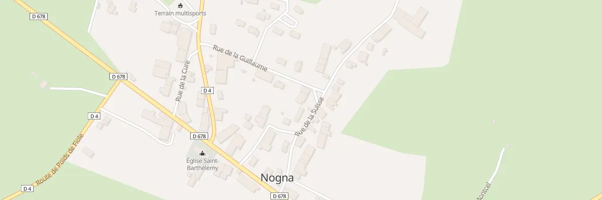 Plan du 7 Rue de la Suisse à Nogna