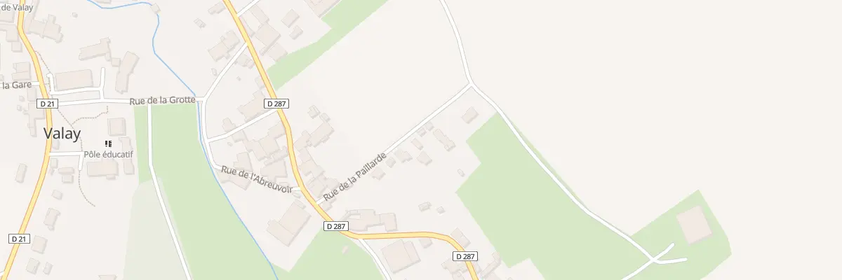 Plan du 12 Rue de la Paillarde à Valay