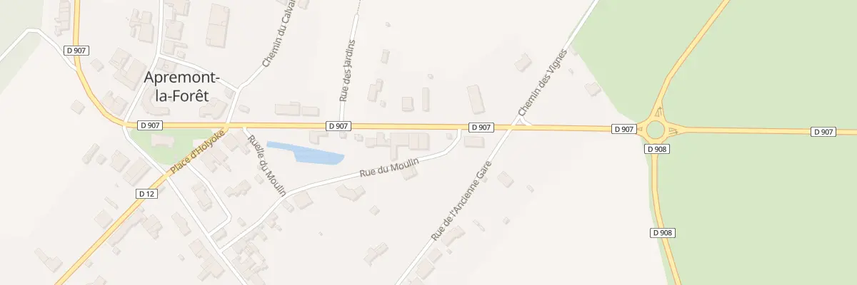 Plan du 12 Rte de Nancy à Apremont-la-Forêt