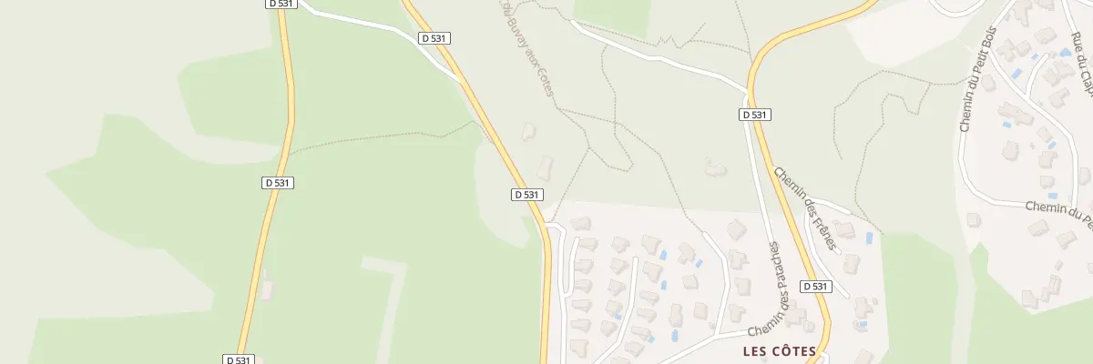 Plan du 414 Rte Départementale 531 à Sassenage