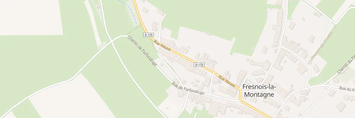 Plan du 6 Rue Neuve à Fresnois-la-Montagne