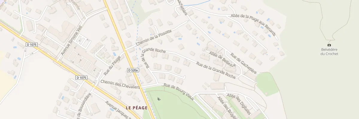 Plan du 208 Rue de La Grande Roche à Voreppe