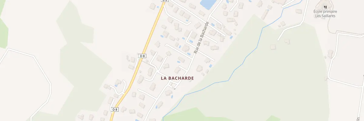 Plan du 28 Rue de la Bacharde au Gua