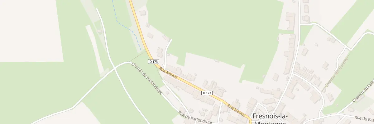 Plan du 3D Rue Neuve à Fresnois-la-Montagne
