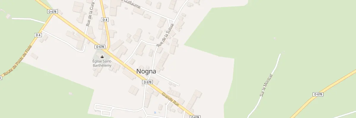 Plan du 8 Rue de la Suisse à Nogna