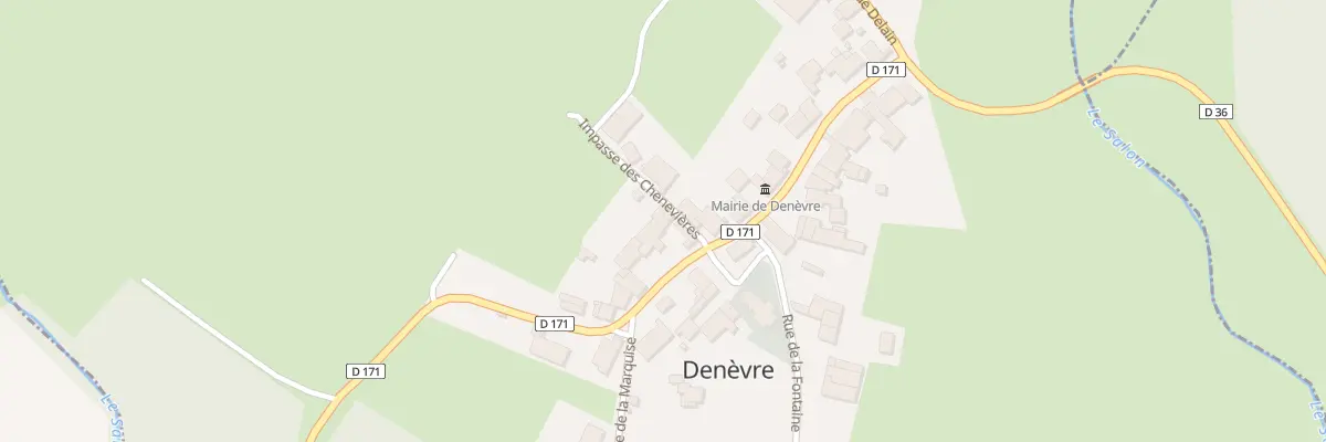 Plan du 1 Imp des Chenevieres à Denèvre