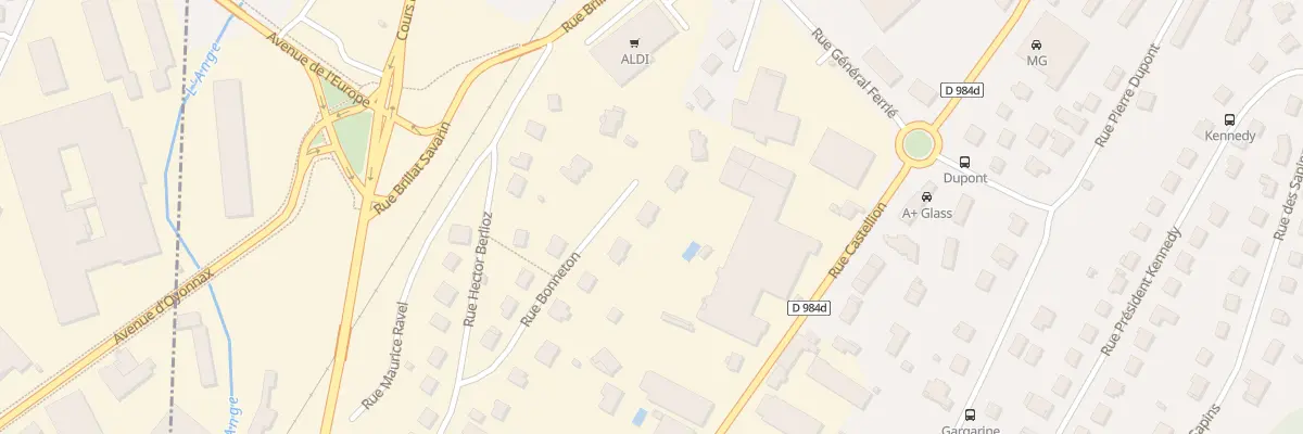 Plan du 13 Rue Bonneton à Oyonnax