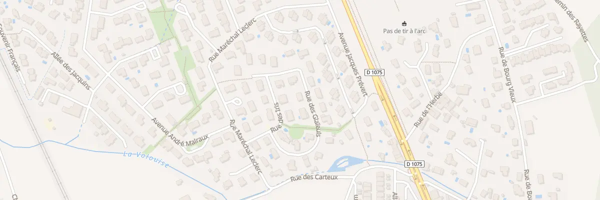 Plan du 175 Rue des Glaïeuls à Voreppe
