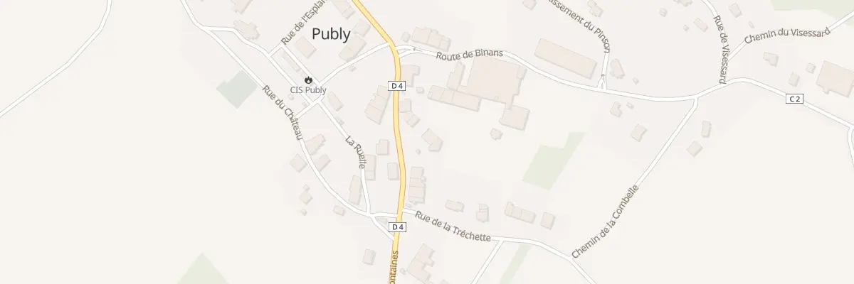 Plan du 605 Rue des Trois Fontaines à Publy