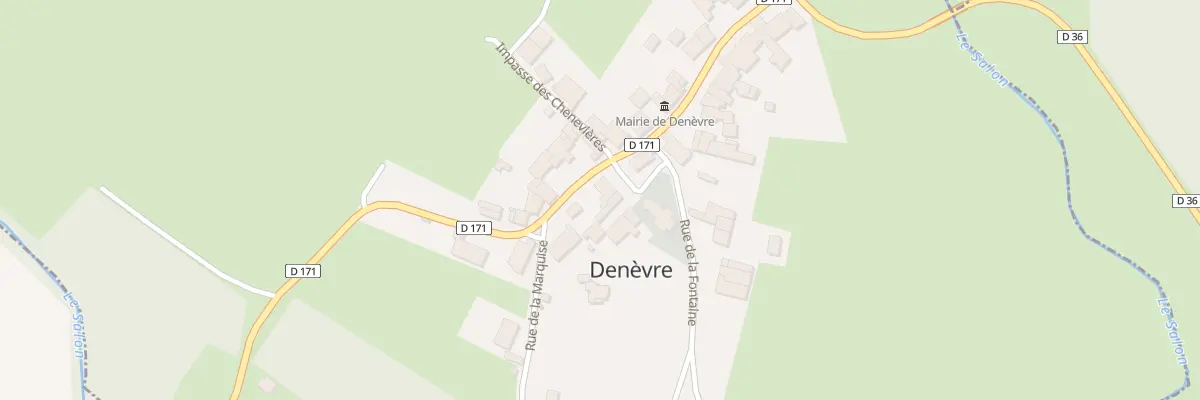 Plan du 1 Pl de l’Eglise à Denèvre