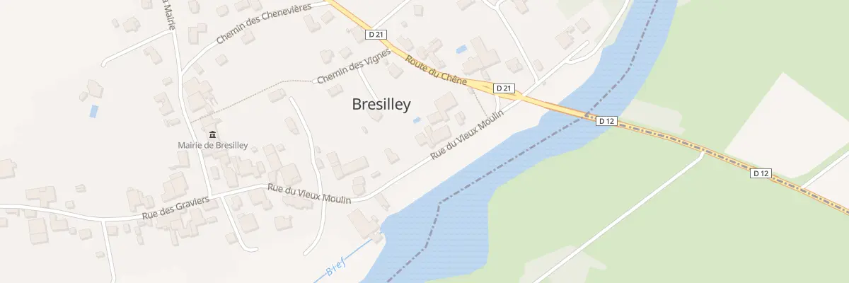 Plan du 22 Rue du Vieux Moulin à Bresilley