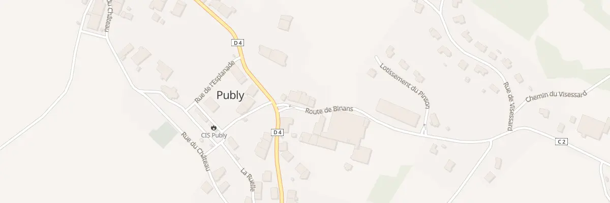 Plan du 55 Rue de Binans à Publy