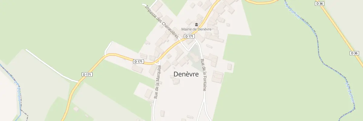 Plan du 2 Pl de l’Eglise à Denèvre