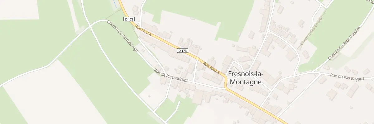 Plan du 18 Rue Neuve à Fresnois-la-Montagne
