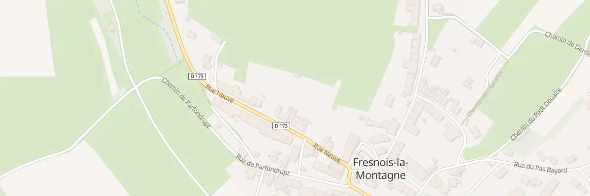Plan du 9 Rue Neuve à Fresnois-la-Montagne