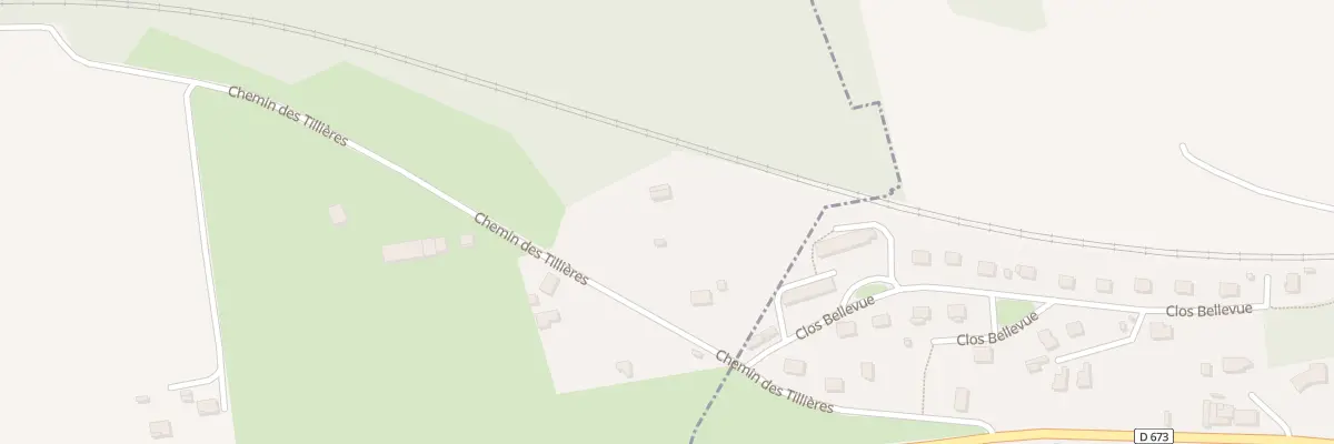 Plan de Chem des Tillières à Lavans-lès-Dole