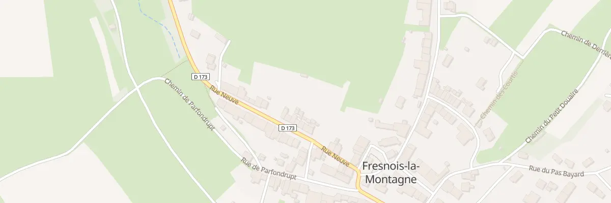 Plan du 11 Rue Neuve à Fresnois-la-Montagne