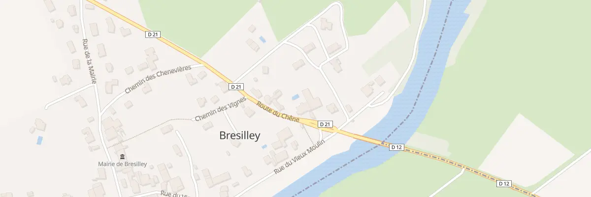 Plan du 6 Rte du Chêne à Bresilley