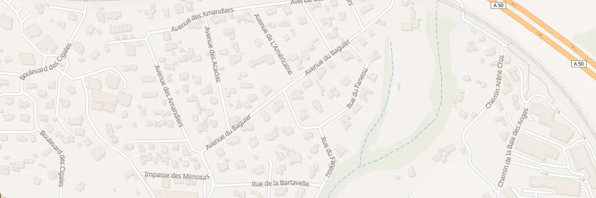 Plan du 448 Av du Baguier à La Ciotat