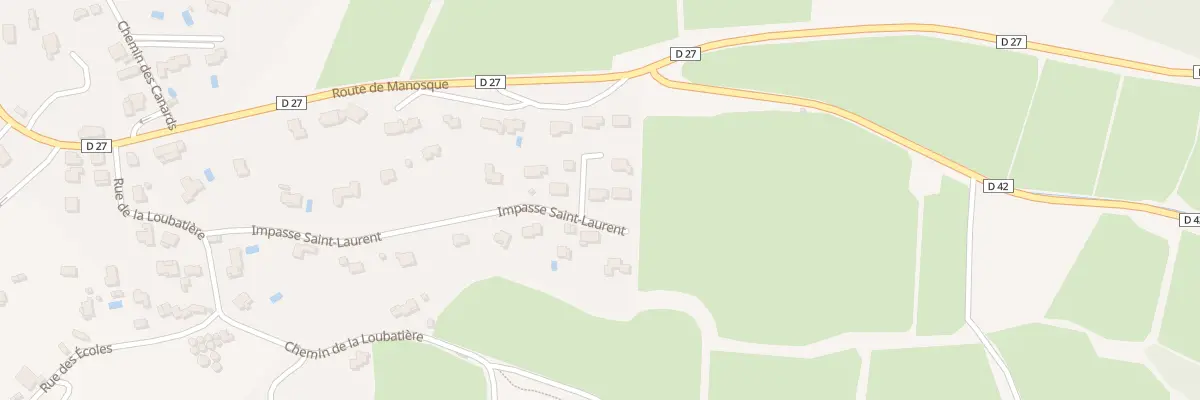 Plan du 22 Imp Saint-Laurent à La Bastide-des-Jourdans