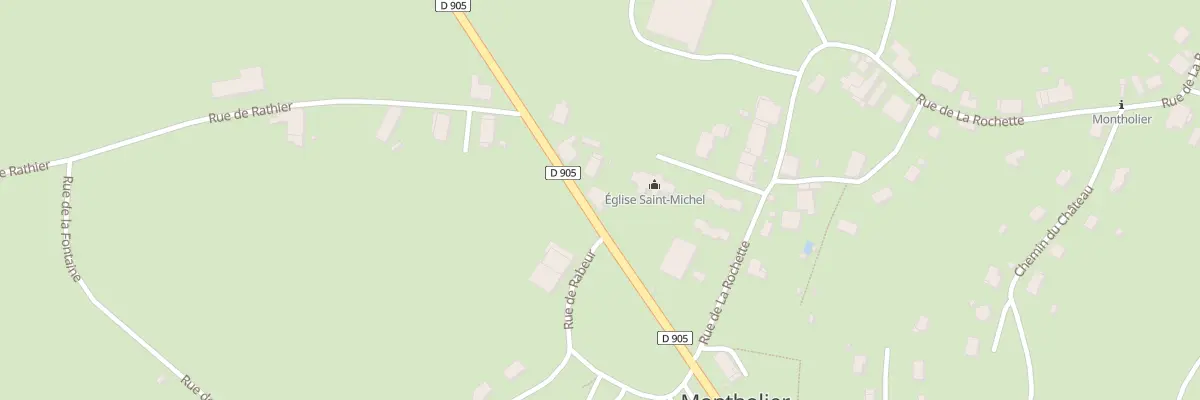 Plan de Au Village à Montholier