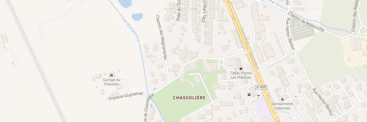 Plan du 170 Rue de Chassolière à Voreppe
