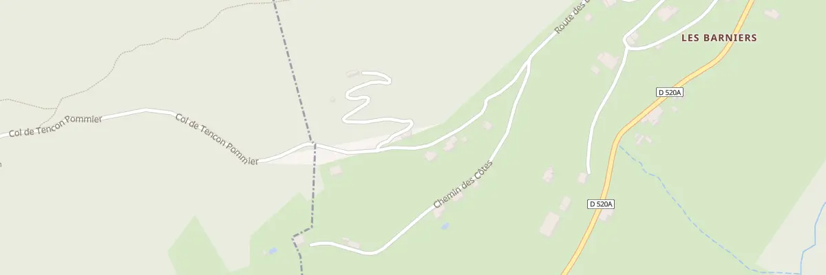 Plan du 5125 Rte des Barniers à La Sure en Chartreuse