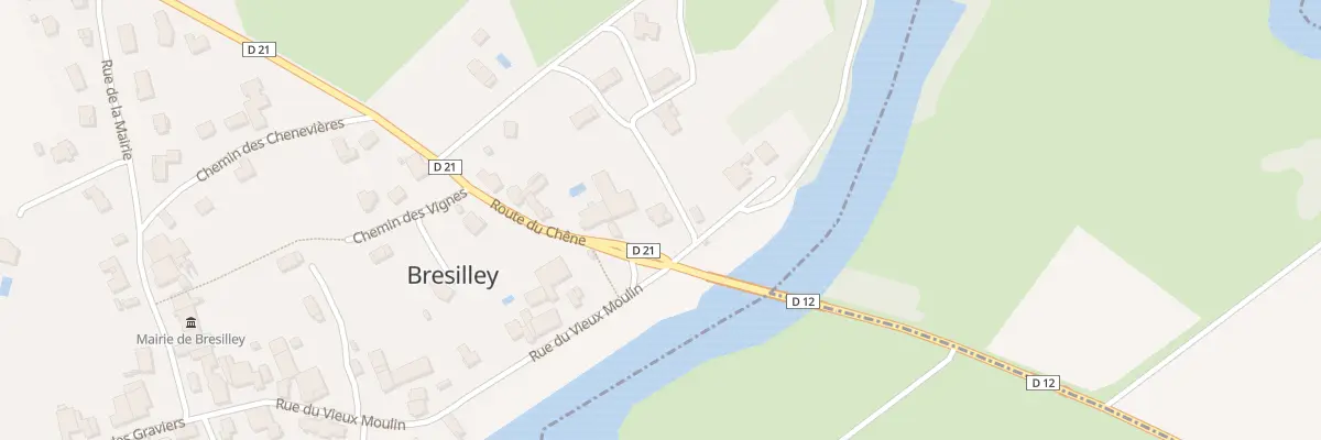 Plan du 2 Rte du Chêne à Bresilley