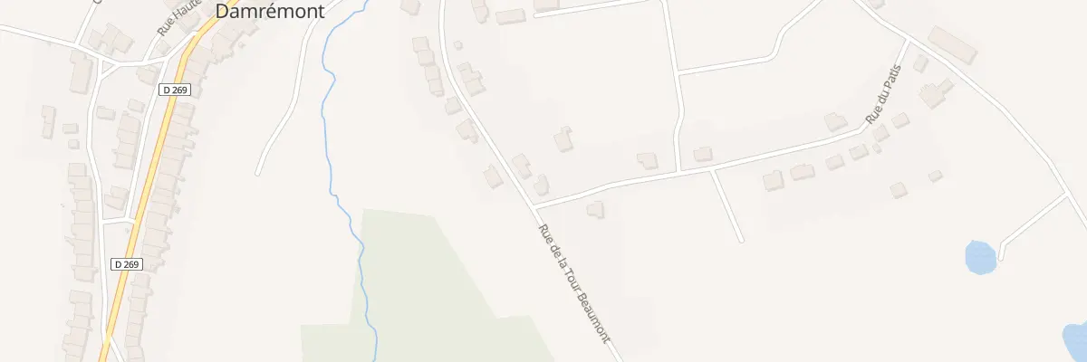Plan du 1 Rue du Patis à Damrémont