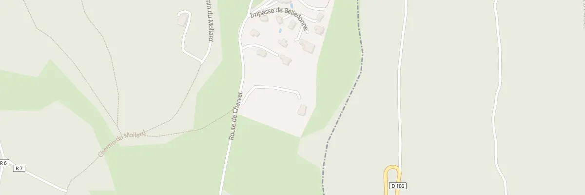 Plan du 1074 Rte de Charvet à Saint-Nizier-du-Moucherotte