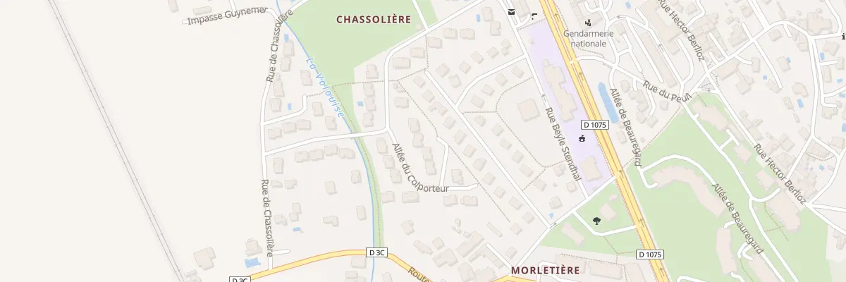 Plan du 45 All du Remouleur à Voreppe