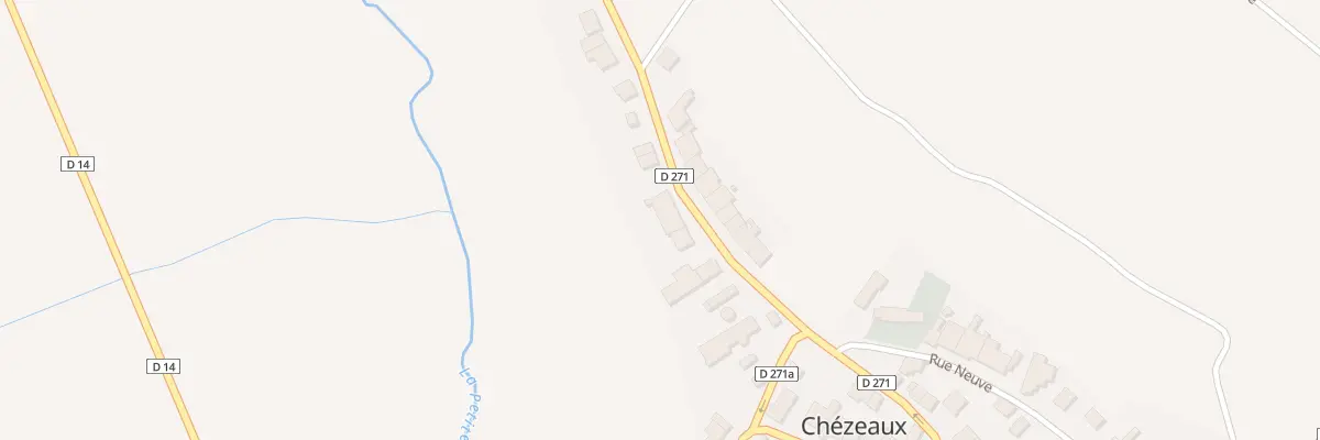 Plan du 13 Rue du Chateau à Chézeaux