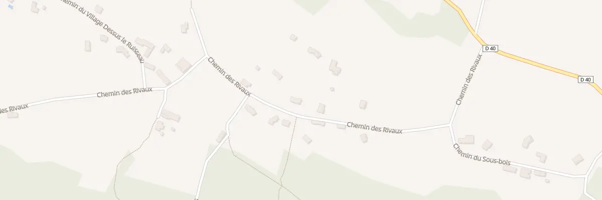 Plan du 412 Che des Rivaux à Romagnieu