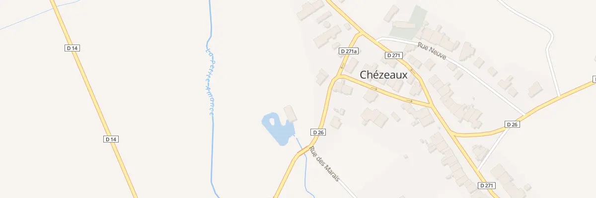 Plan du 6 Rue du Moulin à Chézeaux