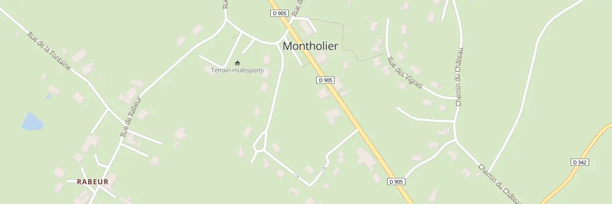 Plan du 85 Rte de Genève à Montholier