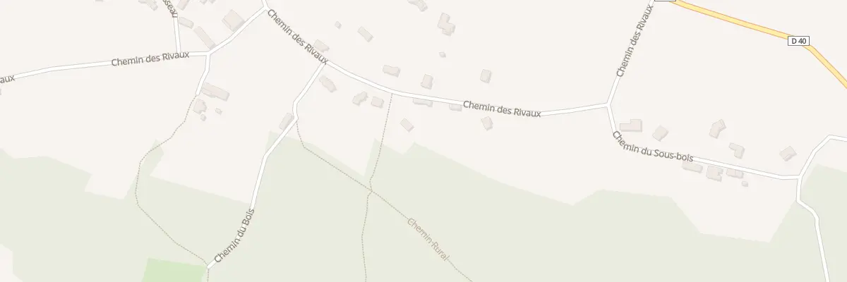 Plan du 339 Che des Rivaux à Romagnieu